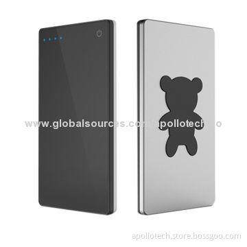 Ultra-slim Portable Power Banks, 2,200mAh Real Capacity/Supports Qi Wireless Charging/Delicate